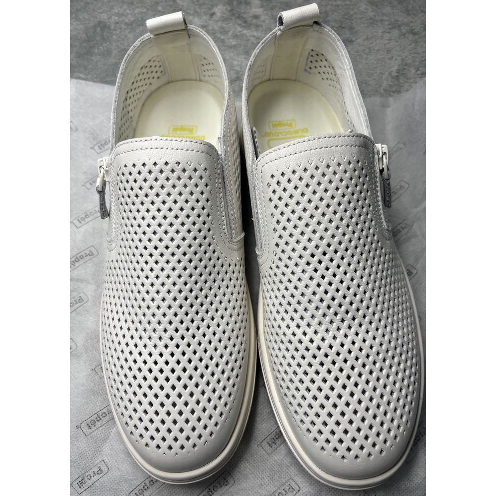 Propet Kate Women's shoes‎ - Size 9.5 Wide-Leather SlipOn - White - New